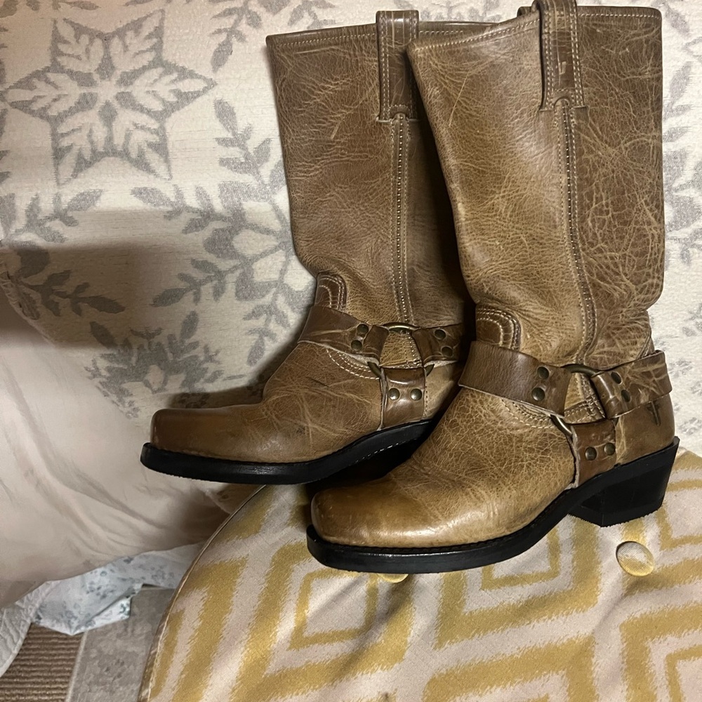 Frye Women's Tan Harness Boots